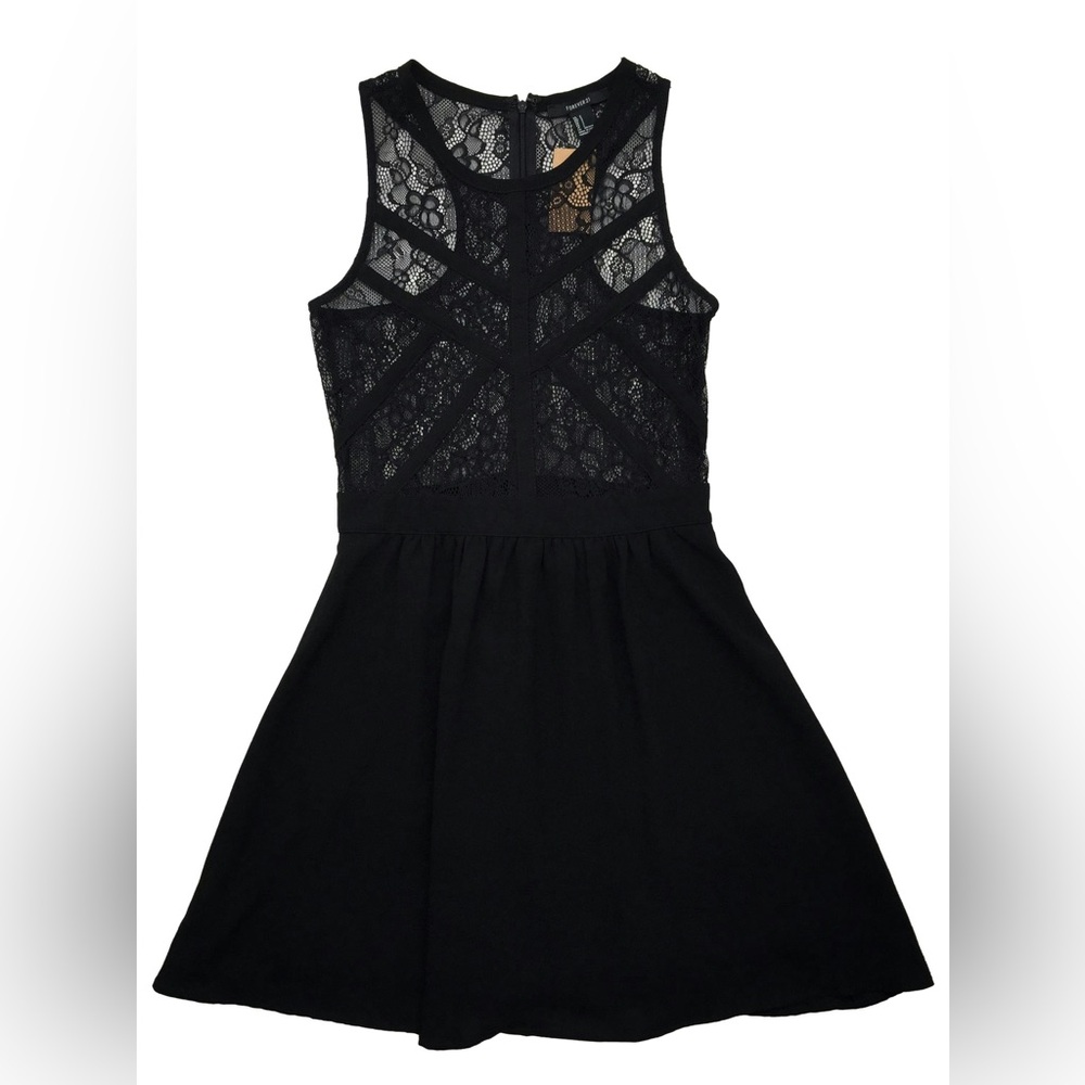 Elegant Black Lace Midi Dress